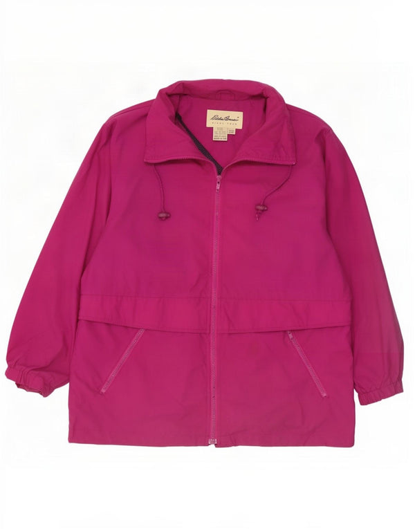 Eddie Bauer ženska kišna jakna širokog kroja UK 14 srednje ružičasti najlon