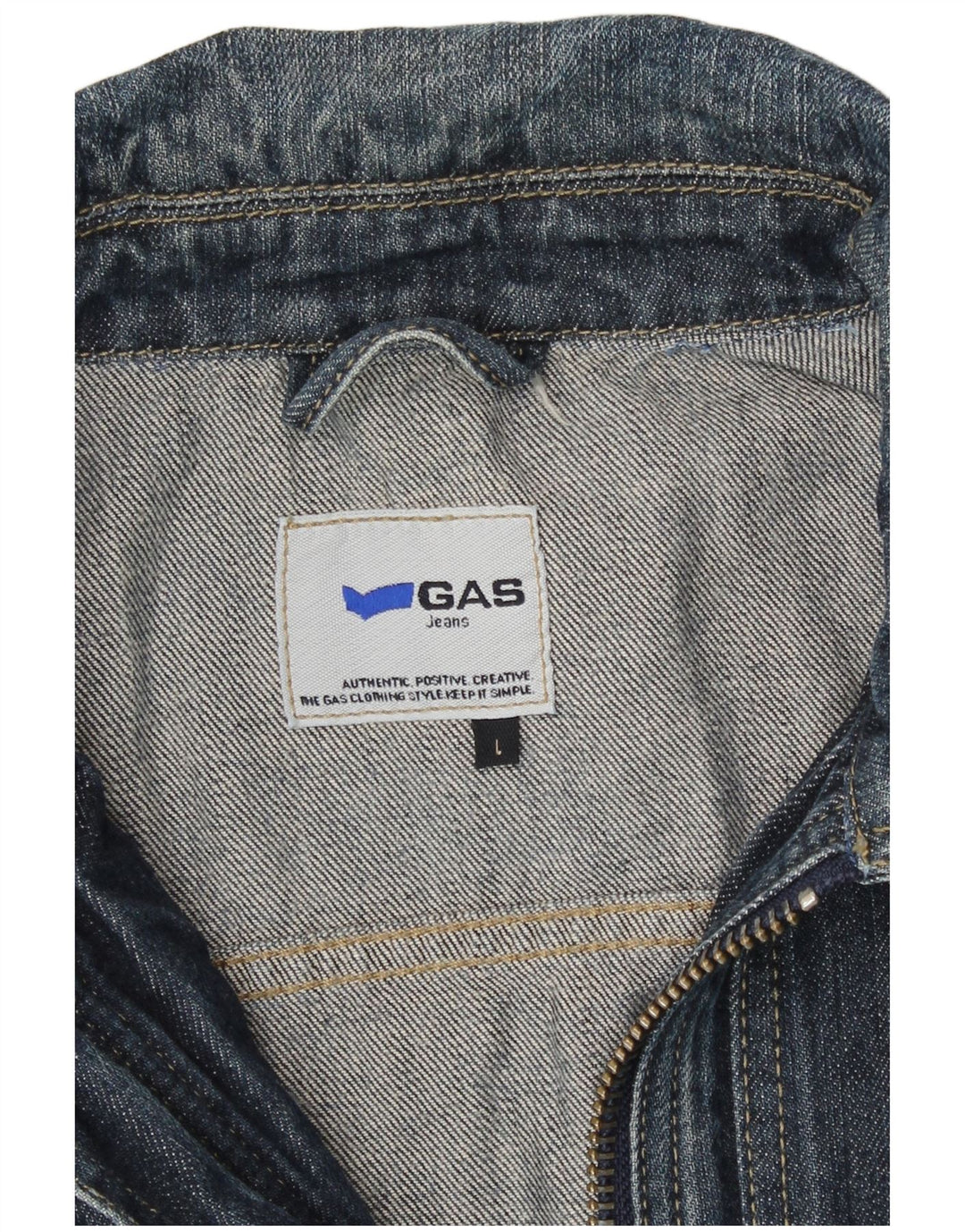 Gas ženska traper jakna UK 14 Large Blue Cotton