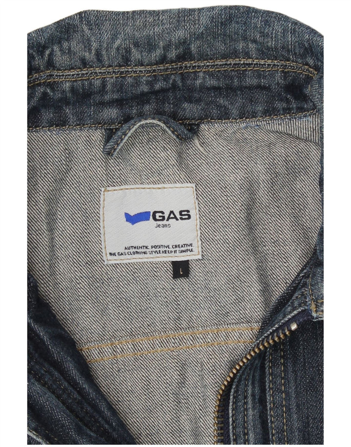 Gas ženska traper jakna UK 14 Large Blue Cotton