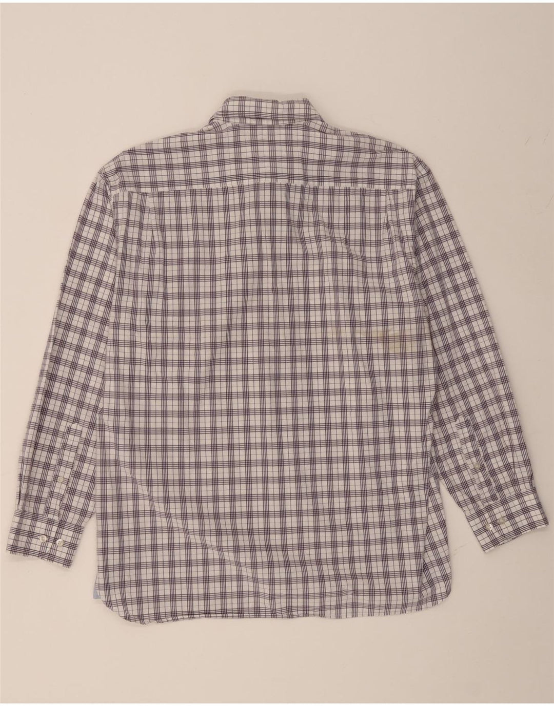 TOMMY HILFIGER Mens Shirt Large Purple Check Cotton Vintage Tommy Hilfiger and Second-Hand Tommy Hilfiger from Messina Hembry 