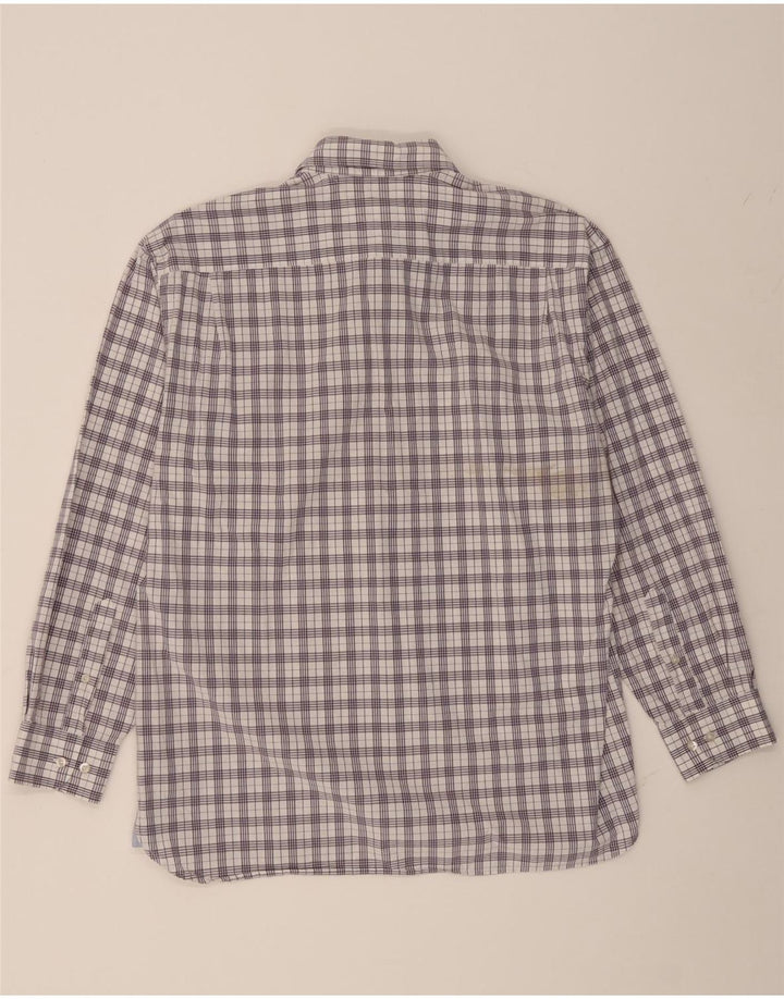 TOMMY HILFIGER Mens Shirt Large Purple Check Cotton Vintage Tommy Hilfiger and Second-Hand Tommy Hilfiger from Messina Hembry 