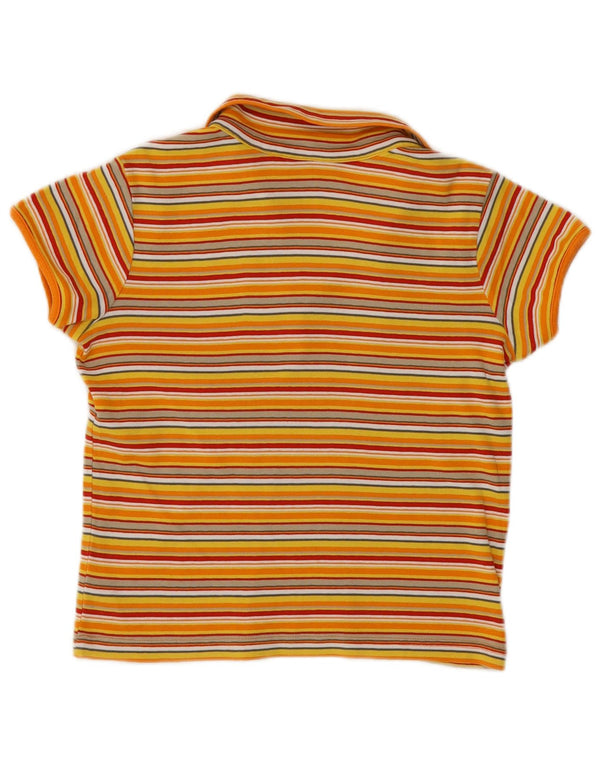 S.Oliver Ženska skraćena polo majica UK 14 Pamuk s velikim žutim prugama