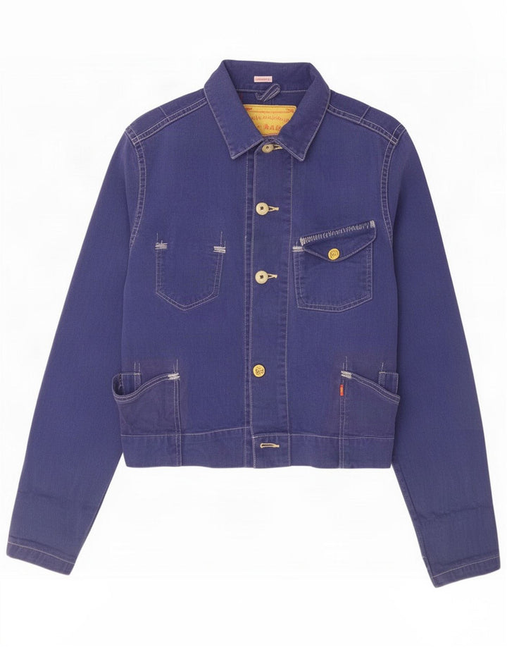 Ženska traper jakna Levi's UK 14 Medium Purple Cotton