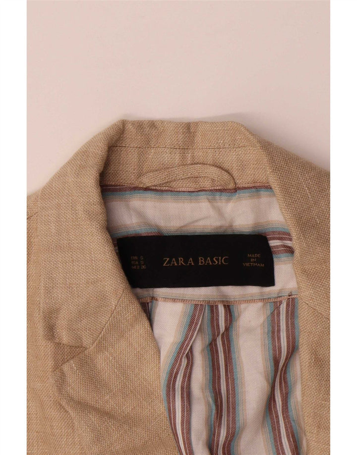 Zara ženski sako sa 1 gumbom UK 10 Mala bež