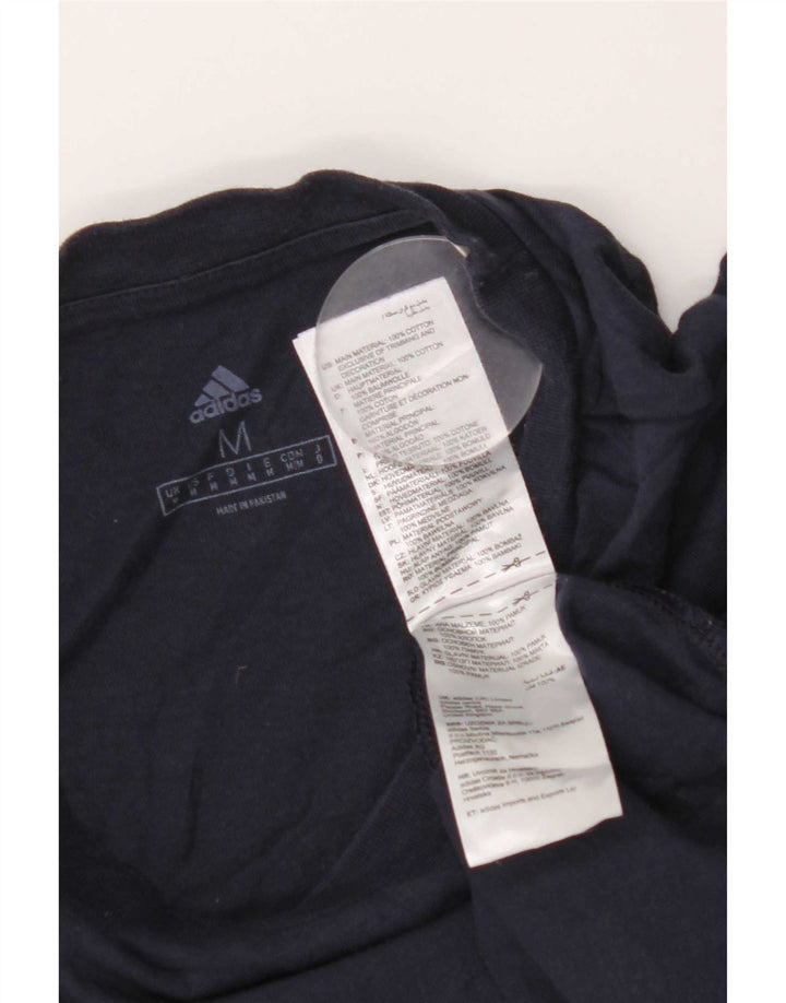 Adidas muška majica s grafičkim motivima srednje tamnoplavi pamuk
