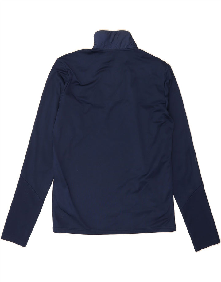ADIDAS Mens Aeroready Zip Neck Pullover Tracksuit Top Medium Navy Blue Vintage Adidas and Second-Hand Adidas from Messina Hembry 