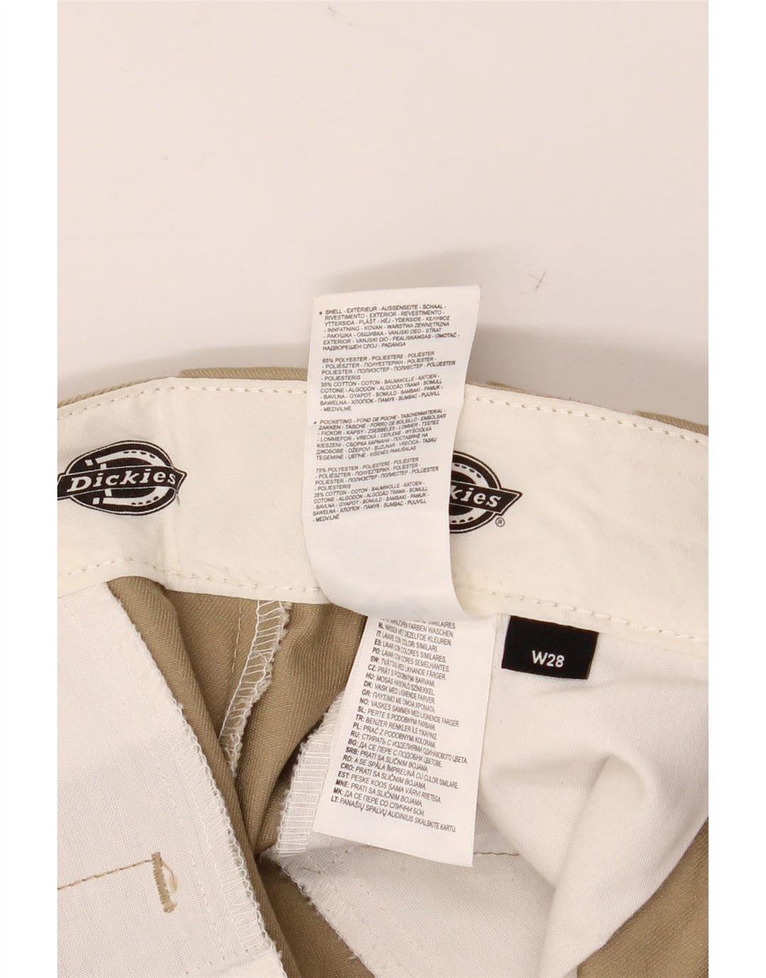 DICKIES Muške ravne chino hlače W28 L27 kaki poliester