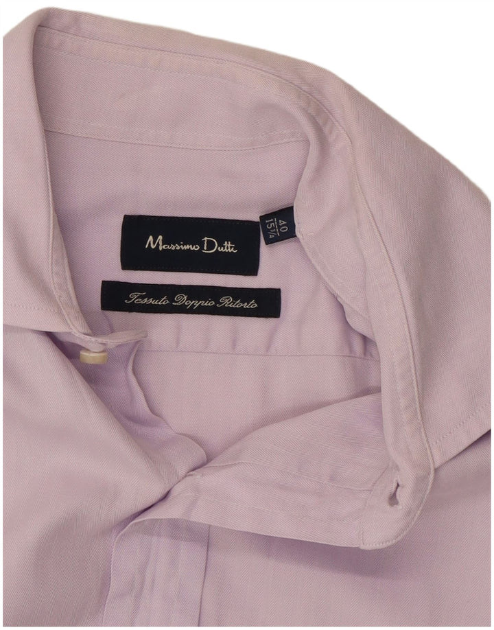 Massimo Dutti muška košulja veličina 15 3/4 40 srednje ljubičasta riblja kost