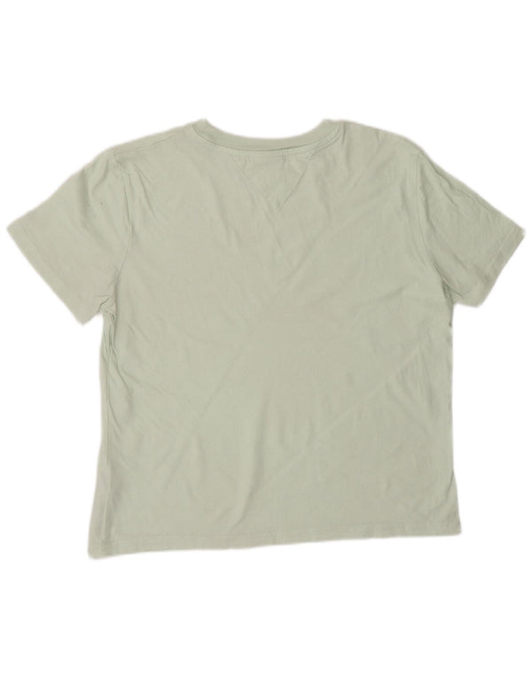 TOMMY HILFIGER Ženska majica kratkih rukava s grafičkim motivima UK 14 Srednje zeleni pamuk