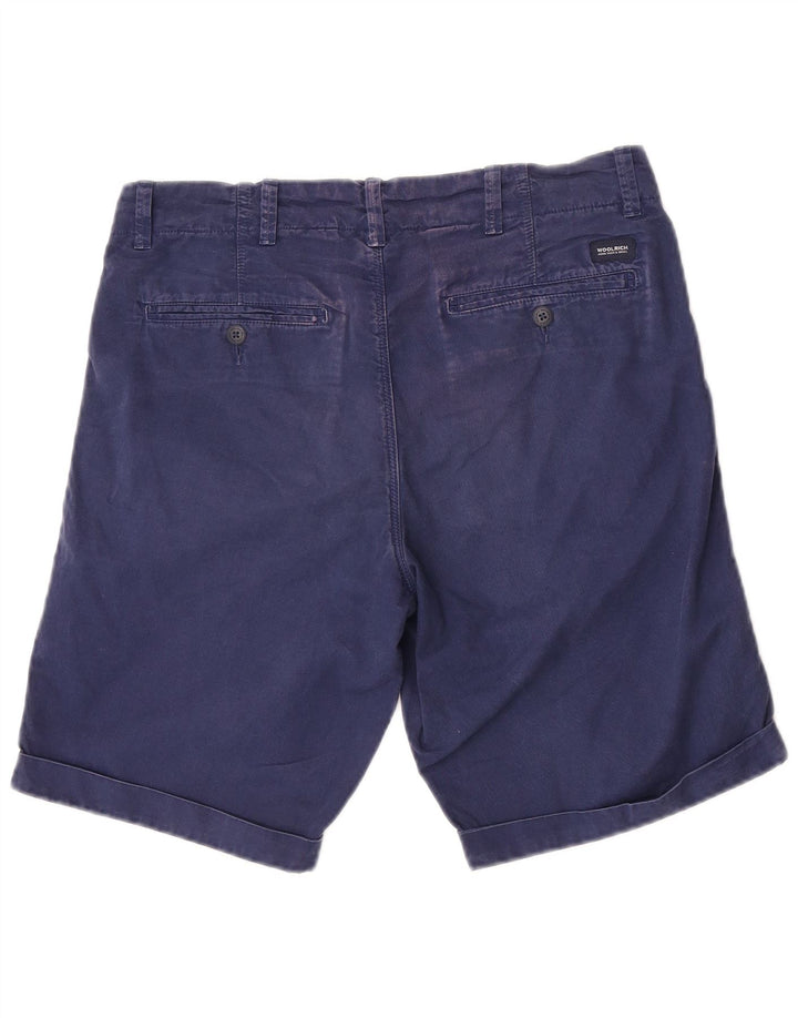 Woolrich Muške chino kratke hlače W30 srednje tamnoplavi pamuk
