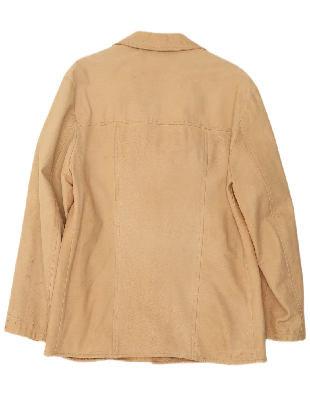 Vintage muška kožna jakna IT 52 XL bež