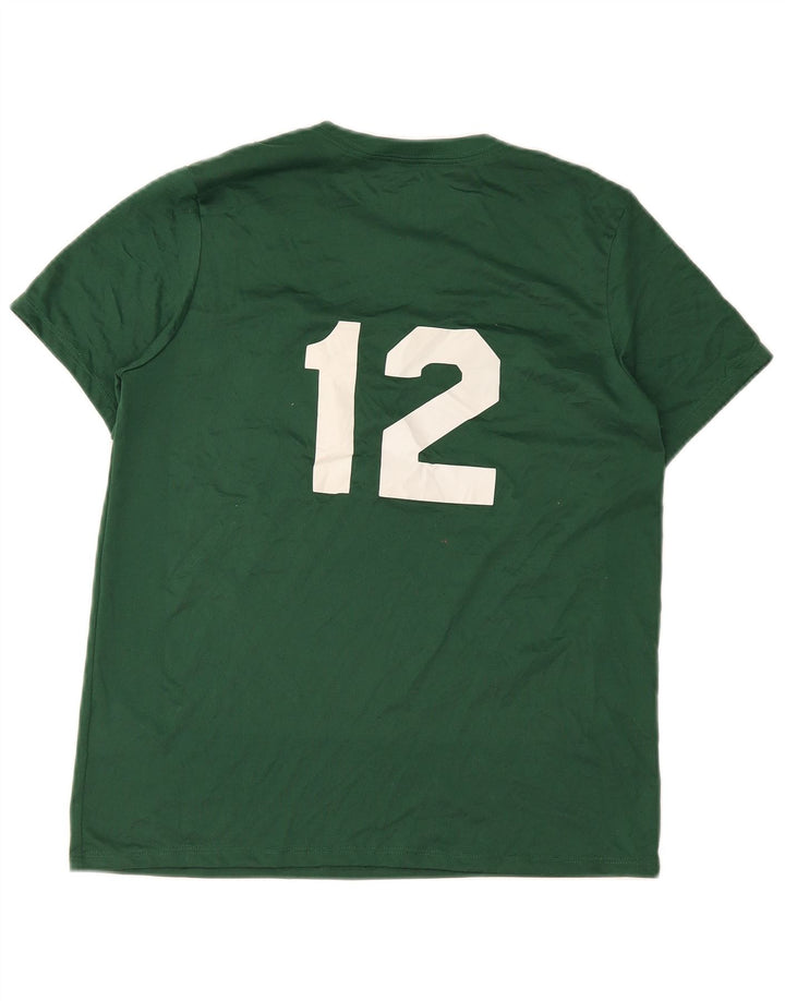 Nike Dri Fit Graphic Majica kratkih rukava srednje zelene boje od poliestera