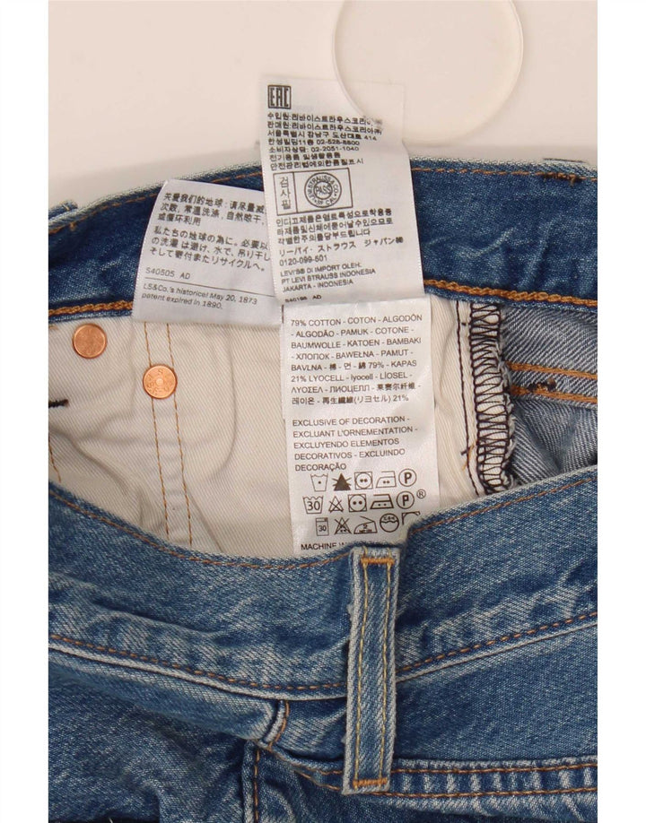 Levi's ženske ravne traperice 501 W26 L30 plavi pamuk
