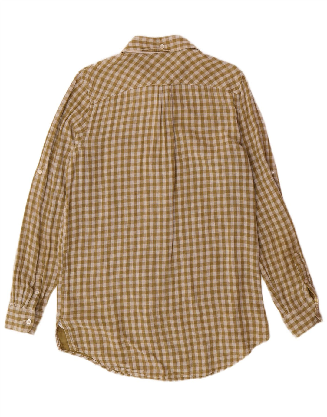 TOMMY HILFIGER Ženska dugačka košulja US 8 srednje zelene boje od gingham pamuka
