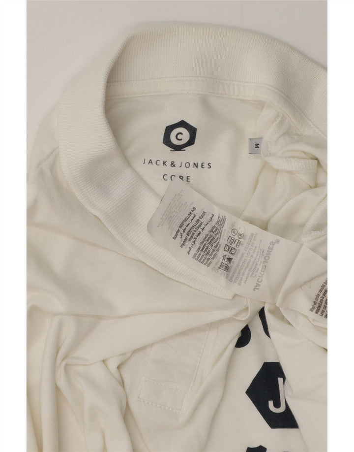JACK & JONES muška polo majica Core Graphic Srednje bijeli pamuk