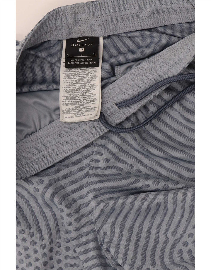 Nike Dri Fit sportske kratke hlače s apstraktnim uzorkom male plave boje