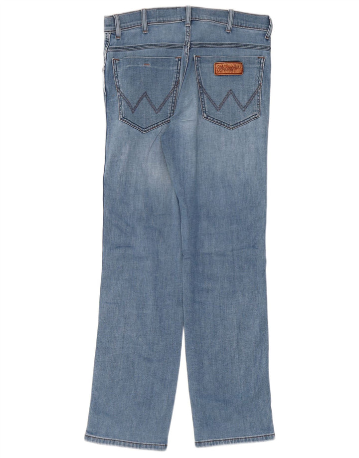 WRANGLER Muške Texas Straight Jeans W32 L30 Plavi pamuk