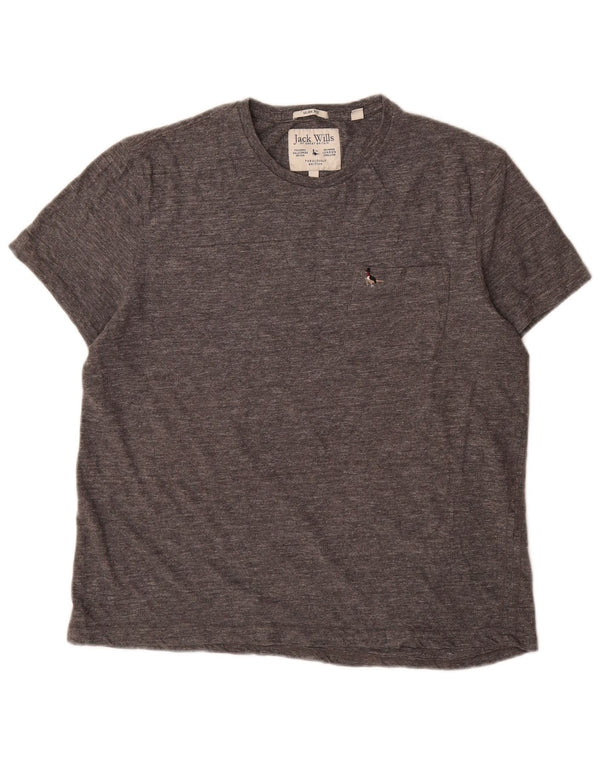 Jack Wills, muška uska majica kratkih rukava 2XL, sivi pamuk