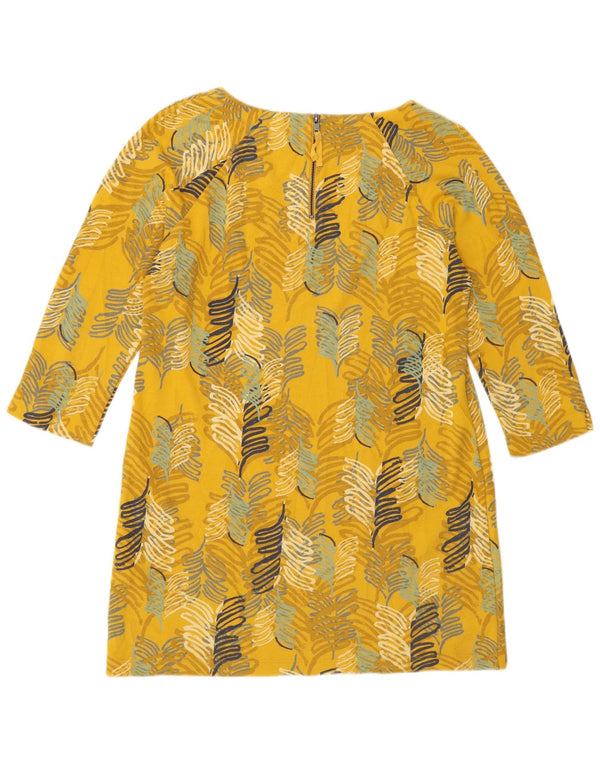 Bijela ženska haljina na pomak 3/4 rukava UK 14 Srednje žuta cvjetna