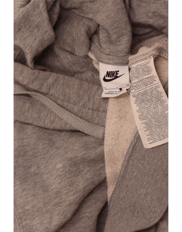 NIKE Muška majica s kapuljačom Mala siva pamučna