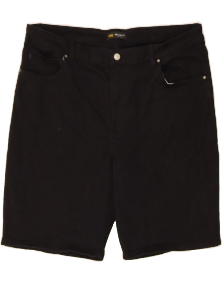 LEE Womens Denim Shorts US 18 2XL W38  Black Cotton Vintage Lee and Second-Hand Lee from Messina Hembry 