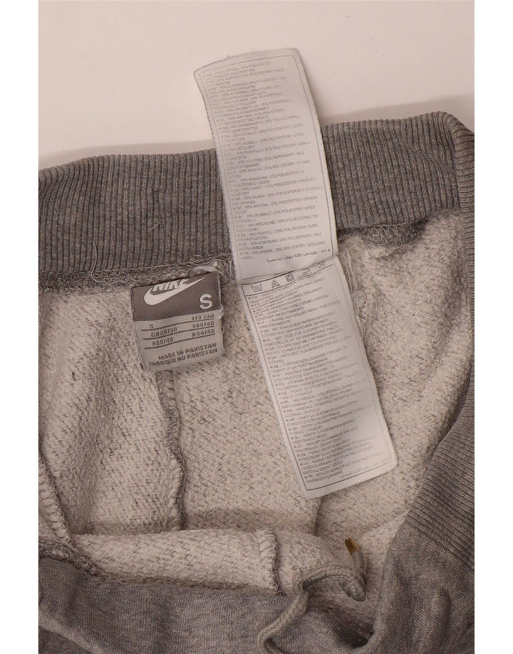 NIKE Mens Tracksuit Trousers Joggers Small  Grey Cotton