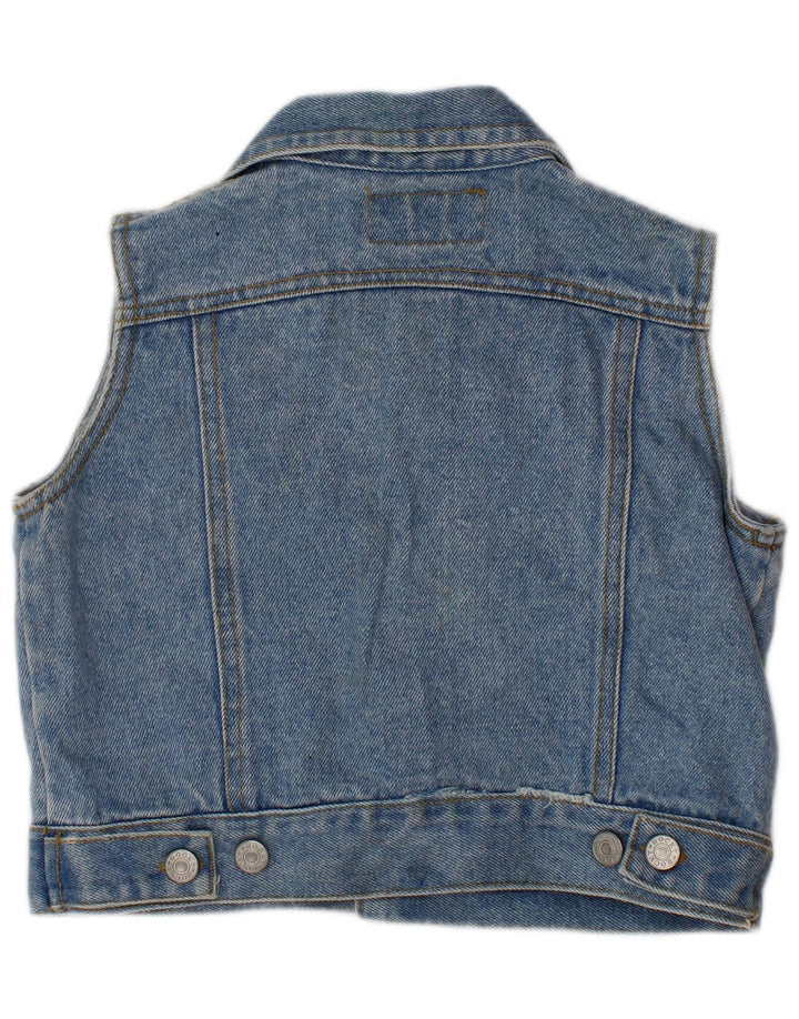 ROCKY Boys Denim Gilet 3-4 Years Blue Pamuk