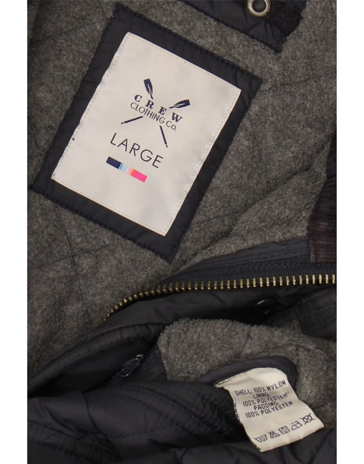 Crew Clothing Muška prošivena jakna UK 40 Large tamnoplavi najlon