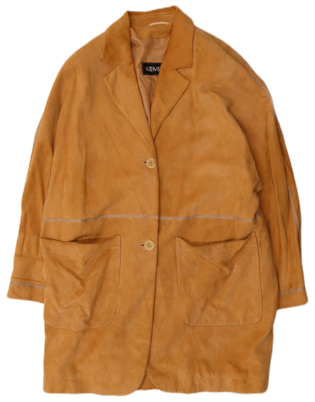 KEMPER Preveliki ženski gornji kaput od antilop kože EU 40 srednje smeđe kože