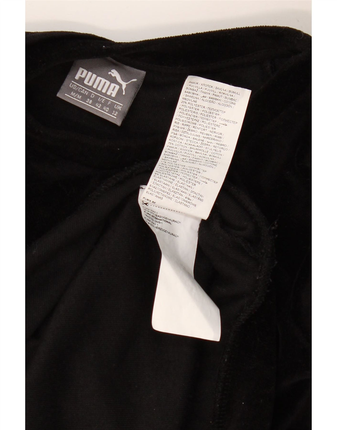 PUMA Ženska prekomjerna majica s motivima UK 12 srednje crni pamuk