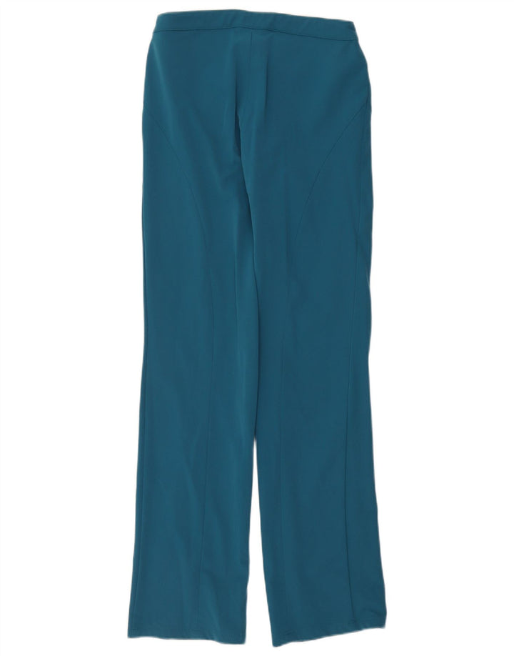 Versace ženske ravne ležerne hlače W30 L34 plavi poliamid