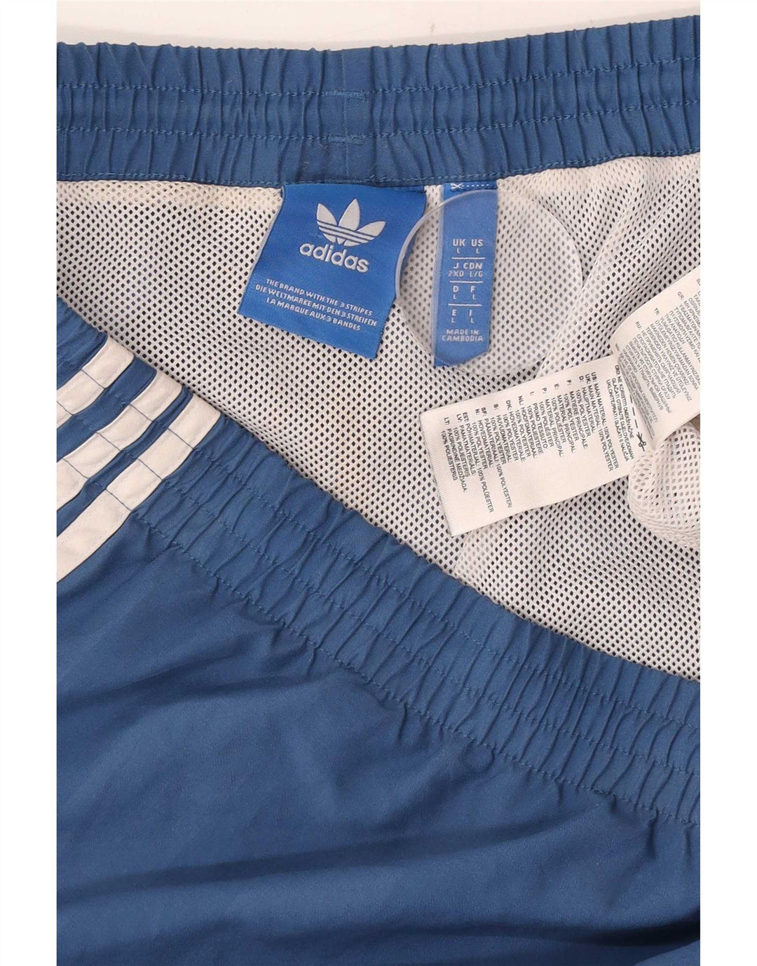 Adidas muške sportske kratke hlače veliki plavi poliester