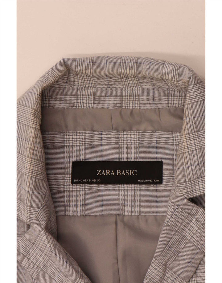 Zara ženski sako sa 1 gumbom EU 40 srednje siva houndstooth