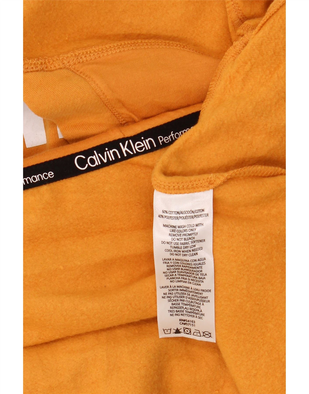 CALVIN KLEIN Ženska prevelika kratko majica s kapuljačom UK 10 Mala žuta