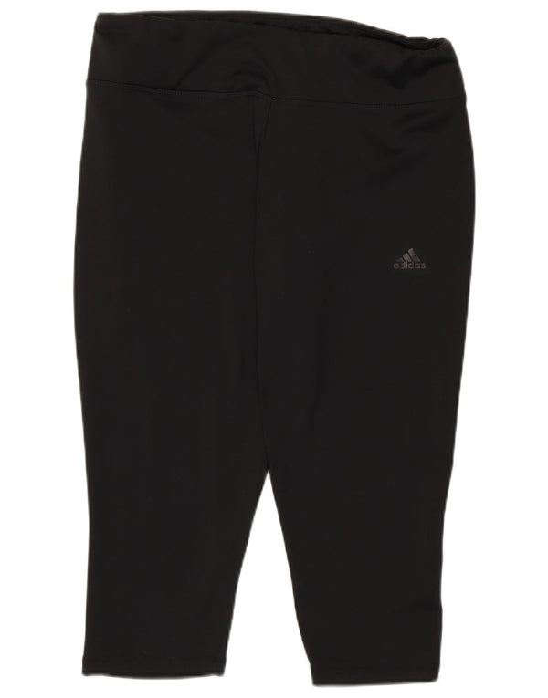 Adidas ženske Climalite Capri tajice UK 16/18 velike crne poliesterske