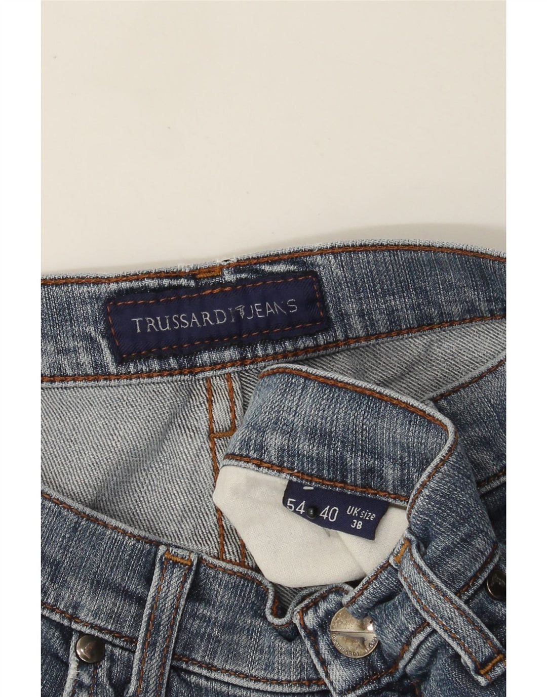 Trussardi muške ravne traperice W38 L30 plave