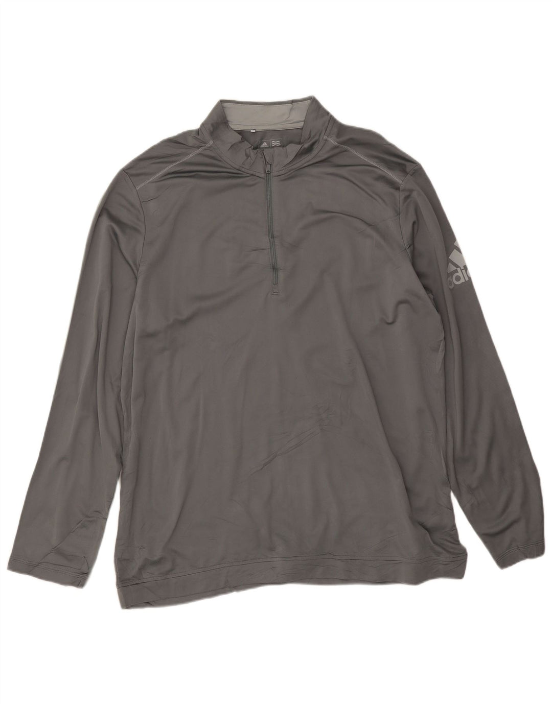 Adidas muška trenirka Climawarm Graphic Zip Neck Pulover Top XL siva