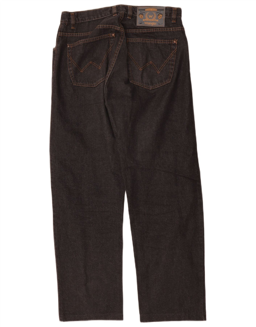 Wrangler muške ravne traperice W32 L29 crni pamuk