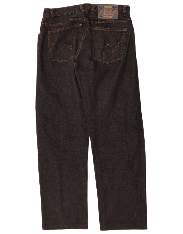 Wrangler muške ravne traperice W32 L29 crni pamuk