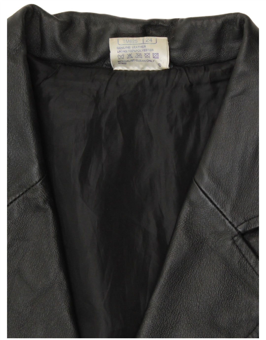 Agenda Ženska kožna jakna sako s 3 gumba UK 24 4XL crna koža