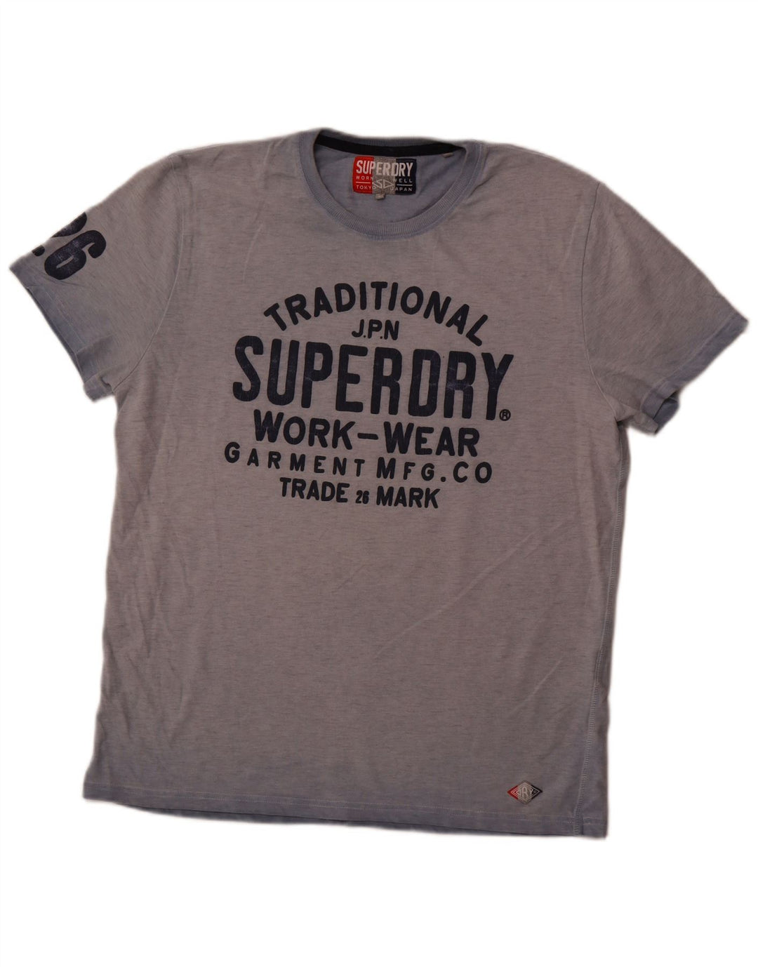 Superdry muška majica kratkih rukava XL s plavom kravatom i pamuk