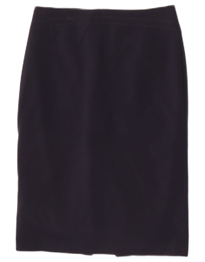 Marks & Spencer ženska pencil suknja UK 8 mala W26 tamnoplavi poliester