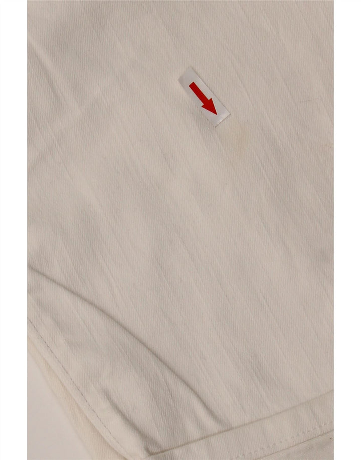 LEVI'S Ženske 515 Capri traperice US 14 Large W36 L20 Bijeli pamuk