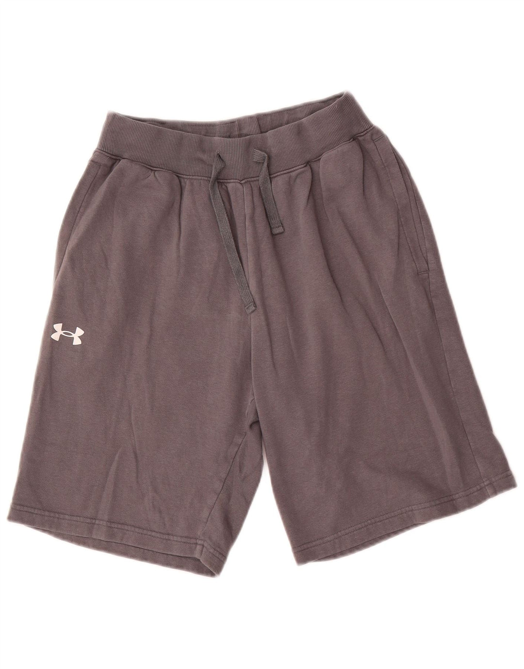 Under Armour muške široke sportske kratke hlače srednje sive boje od pamuka