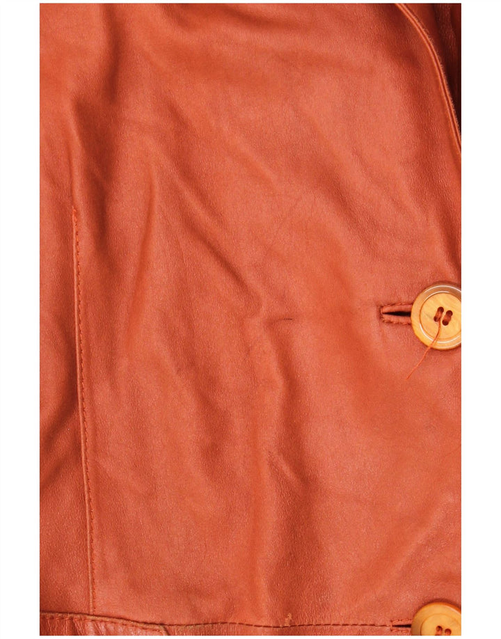 ELEGANCE PARIS Ženska jakna sa 2 gumba UK 20 2XL smeđa koža