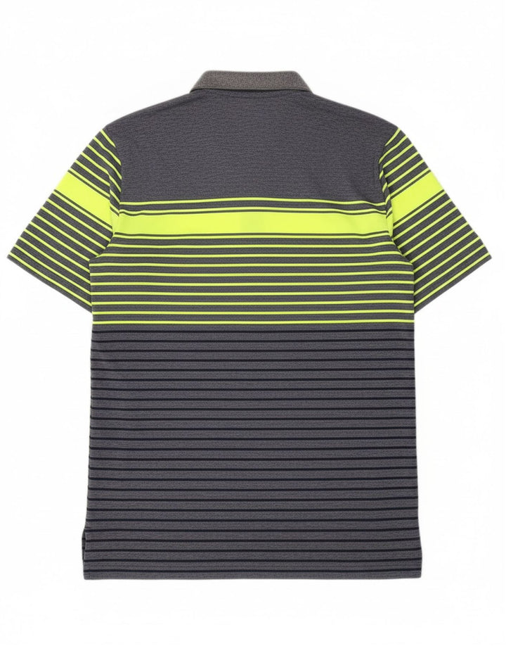 Adidas muška polo majica XS tamnoplavi poliester na pruge