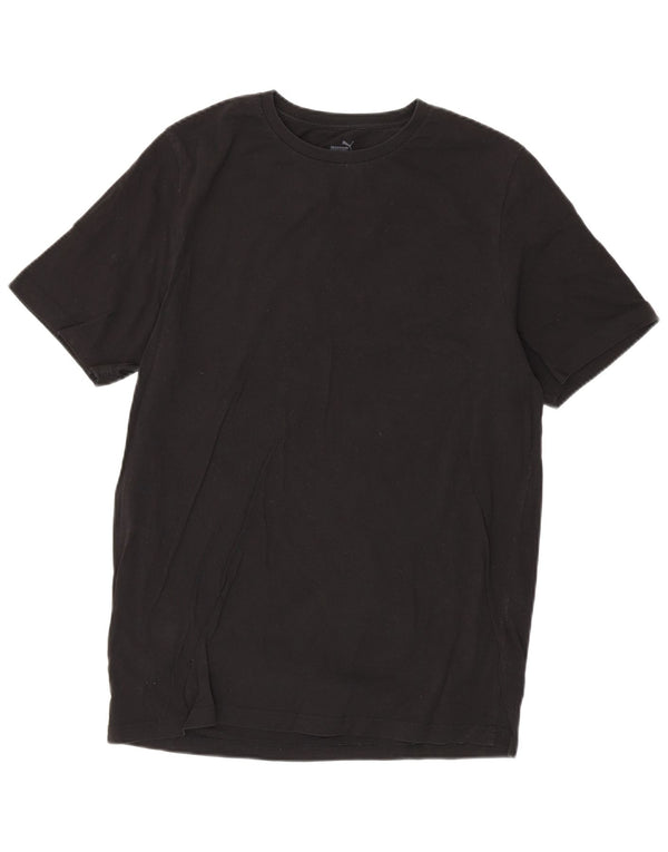 Puma Mens T-Shirt Top Large Black Cotton