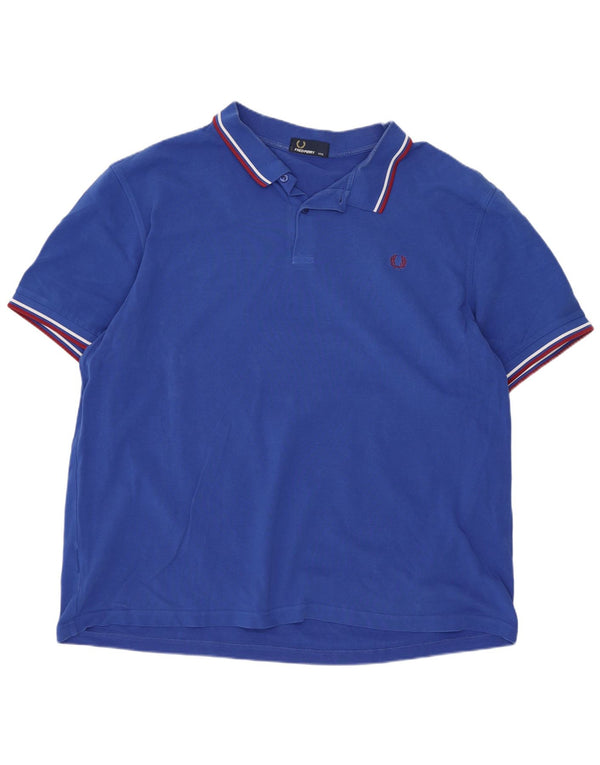 Fred Perry muška polo majica 3XL pamuk na plave pruge
