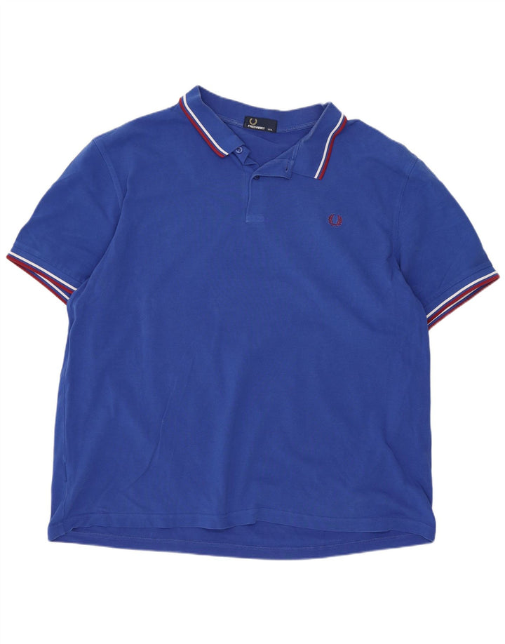 Fred Perry muška polo majica 3XL pamuk na plave pruge