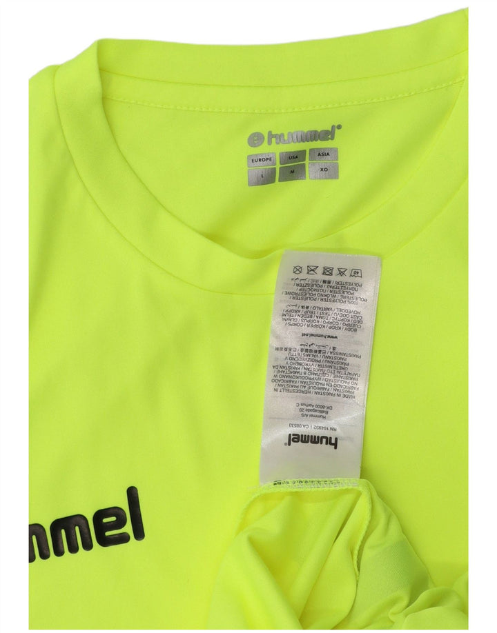 Hummel muška grafička majica kratkih rukava srednje zelene boje od poliestera